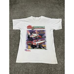 Vintage 1995 Mac Tools Gatornationals NHRA Drag Racing Shirt Mens S Gainesville
